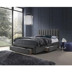 Кровать с ящиками GRACE 160 серый