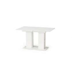 Раскладной обеденный стол KORNEL белый 130-170/80/76 cm