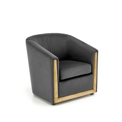 Кресло ENRICO velvet серый