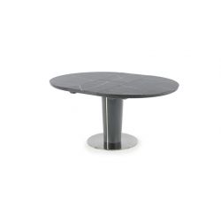 Раскладной обеденный стол RICARDO серый мрамор 120-160/120/76 cm