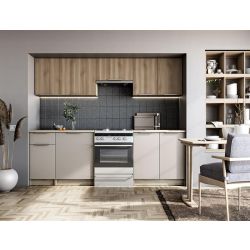 Köögikomplekt TATIANA 240 cm pähkel/sonoma