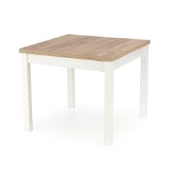 Раздвижной обеденный стол TIAGO kwadrat 90-125/90/77 cm дуб крафт/белый