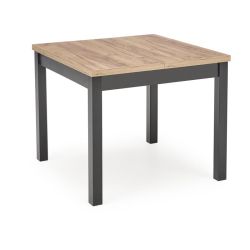 Раздвижной обеденный стол TIAGO kwadrat 90-125/90/77 cm дуб крафт/черный