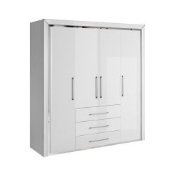 Riidekapp ARNO 2497LF20 valge 199cm