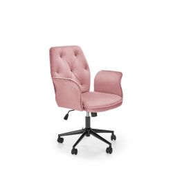 Рабочий стул TULIP velvet розовый