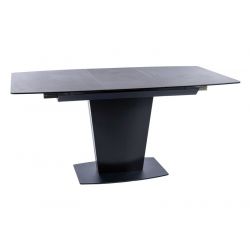 Раздвижной обеденный стол BRISTOL ceramic черный мрамор 120-160x85 cm