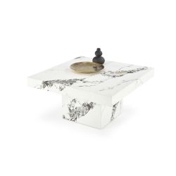 Diivanilaud MONOLIT 80/80/41 cm valge marmor