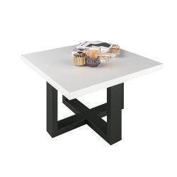 Журнальный стол EKO белый/черный 75x75x44 cm