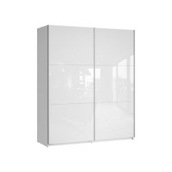 Шкаф с раздвижными дверями 183 cm COLIN белый/белый глянец
