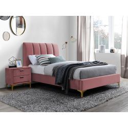 Кровать MIRAGE 90x200 розовый VELVET