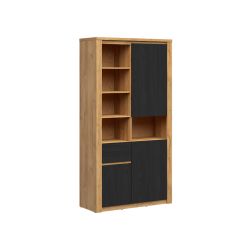 Raamatukapp WALTON REG3D1S tamm/must