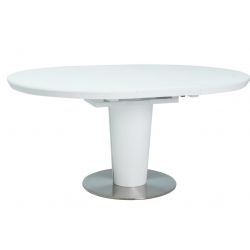 Раскладной обеденный стол ORBIT белый 120-160 cm