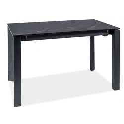Раздвижной обеденный стол METROPOL ceramic черный мрамор 120-180x80 cm
