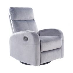 Кресло OLIMP velvet серый Bluvel 14 (relax)
