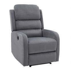 Кресло PEGAZ velvet серый Bluvel 14 (relax)