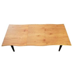 Pikendatav söögilaud FRESNO tamm/must 120-180x80cm