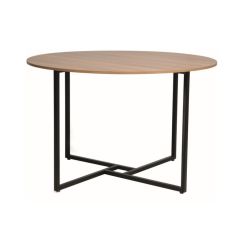 Круглый обеденный стол ALTO дуб/черный 120 cm