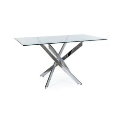 Обеденный стол AGIS II хром 140x80 cm