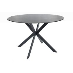 Круглый обеденный стол TALIA серый мрамор 120 cm