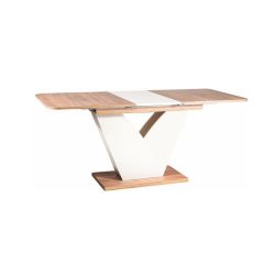 Раздвижной обеденный стол VIDAR 140-180x80 cm дуб крафт/кремовый