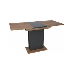 Раздвижной обеденный стол TAMPA 100x135x60 cm дуб крафт/антрацит