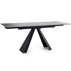 Раздвижной обеденный стол SALVADORE CERAMIC II темно-серый мрамор 120-180x80 cm