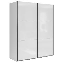 Шкаф с раздвижными дверями 153cm TETRIX белый глянец