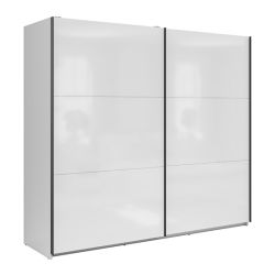 Шкаф с раздвижными дверями 220 cm TETRIX белый глянец