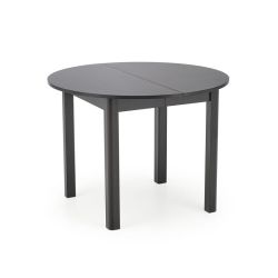 Раскладной обеденный стол RINGO 102-142x102x76 cm черный