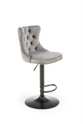 Барный стул H-117 velvet серый