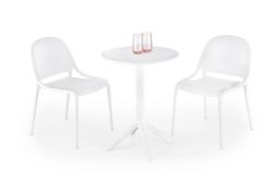 Круглый обеденный стол CALVO 60 cm белый