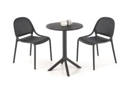 Круглый обеденный стол CALVO 60 cm черный