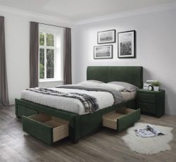 Pesukastiga voodi MODENA 3 160 roheline