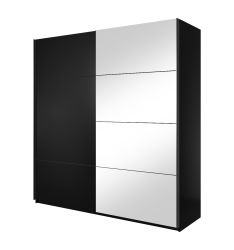 Liugustega riidekapp 180 cm BETA 22W01656 must