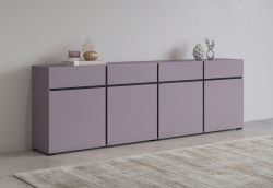 Kummut CROSS 24SWMY25 ploomlilla/must 225 cm