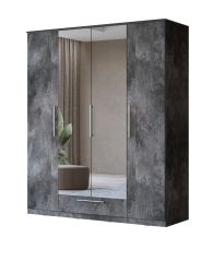 Riidekapp valgustusega INDIA 24B0DE20 schiefer 181 cm
