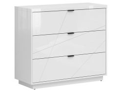 Комод FORN 106 cm KOM3S белый глянец