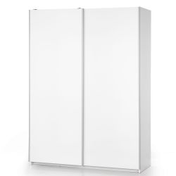 Шкаф 153см с раздвижными дверями LIMA S-1 белый