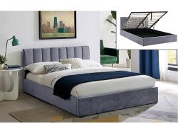 Pesukastiga voodi MONTREAL velvet T192 hall 140x200