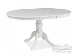 Раздвижной обеденный стол OLIVIA белый