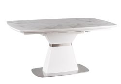 Pikendatav söögilaud SATURN II ceramic valge marmor 160-210 cm