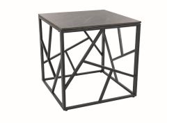 Diivanilaud ESCADA B III hall marmor/must 55x55 cm