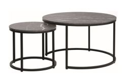 Diivanilaudade komplekt DION must marmor/must 2tk