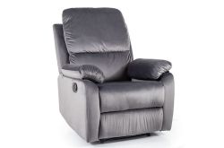 Кресло recliner SPENCER 1 velvet серый Bluvel 14
