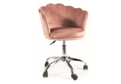 Офисный стул ROSE velvet розовый Bluvel 52