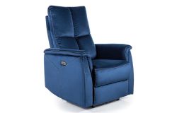 Кресло-recliner NEPTUN velvet синий Bluvel 86