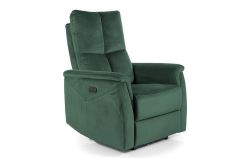 Кресло NEPTUN M (с функцией массажа) velvet зеленый Bluvel 78