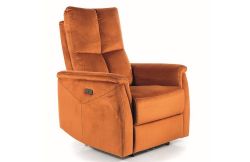 Кресло NEPTUN M (с функцией массажа) velvet корица Bluvel 4215