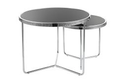 Diivanilaudade komplekt 2 tk SALVA must/kroom