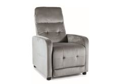 Кресло-recliner OTUS серый Bluvel 14